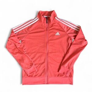Adidas Primegreen Essentials Pink M Zip-Up Track Jacket
